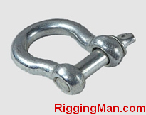 JIS TYPE SCREW PIN ANCHOR SHACKLE WITH OR WITHOUT COLLAR