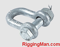 BOLT TYPE SAFETY CHAIN SHACKLE U.S TYPE,drop forged