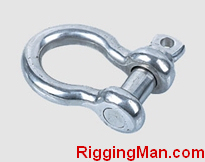 STAINLESS STEEL SCREW PIN ANCHOR SHACKLE U.S. TYPE ,a.i.s.i 304 or 316