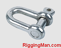 STAINLESS STEEL SCREW PIN CHAIN SHACKLE U.S. TYPE,a.i.s.i 304 or 316