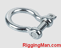STAINLESS STEEL EUROPEAN TYPE LARGE BOW SHACKLE,a.i.s.i 304 or 316