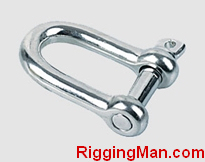 STAINLESS STEEL EUROPEAN TYPE LARGE DEE SHACKLE,a.i.s.i 304 or 316