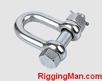 STAINLESS STEEL BOLT TYPE SAFETY CHAIN SHACKLE U.S. TYPE ,a.i.s.i 304 or 316
