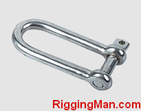 STAINLESS STEEL LONG DEE SHACKLE,a.i.s.i 304 or 316