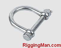 STAINLESS STEEL "C" SHACKLE,WIDE BODY,a.i.s.i 304 or 316