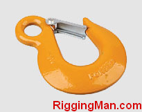 EYE SLIP HOOK WITH LATCH,self colored or zinc platedor color coated