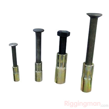 Steel thread insert for construction accessories