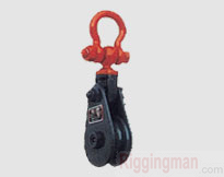 SNATCH BLOCK HEAVY DUTY TYPE WITH SHACKLE